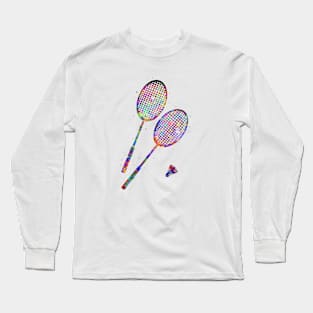 Badminton racket Long Sleeve T-Shirt